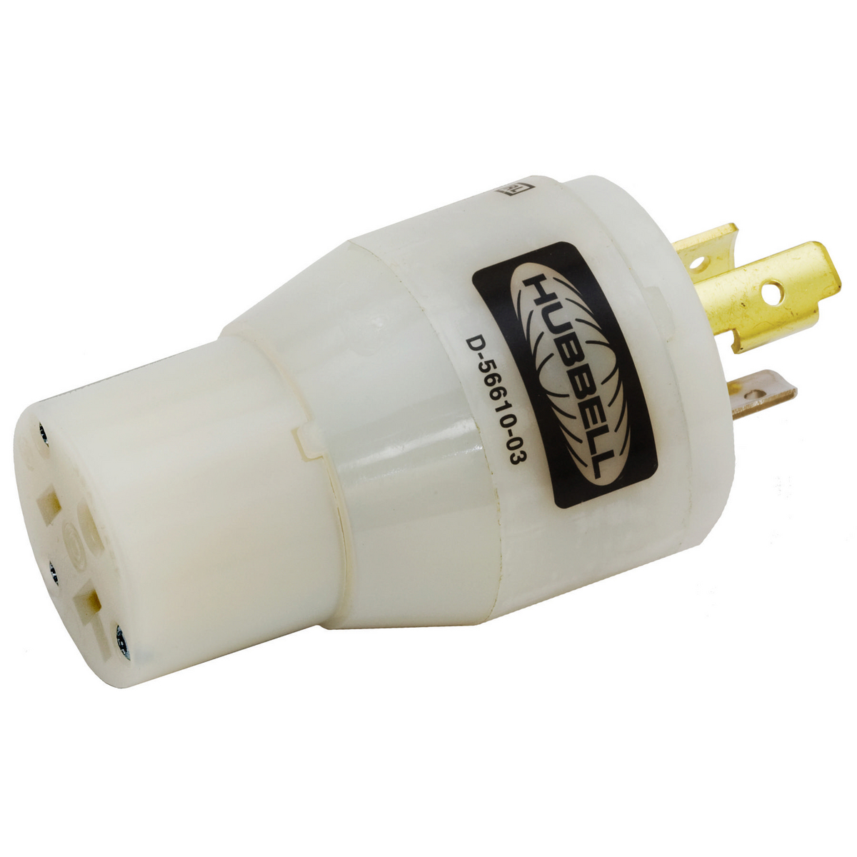 Nylon Convenience Adapter, 15 A, 125 VAC, 2 Pole