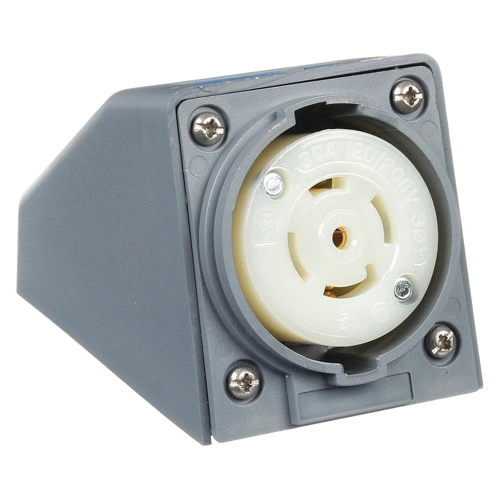 Receptacle, 30A, 3 Phase, 120/208VAC, 4 Pole, 5 Wire Grounding
