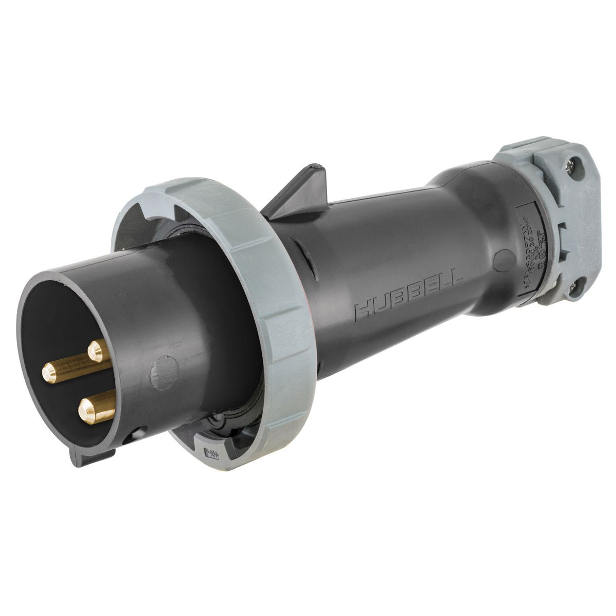 HUBBELL WIRING DEVICE-KELLEMS HBL3100P8V0DC Iec Pin And Sleeve Plug,100 A, 550 VDC | CE6TFM