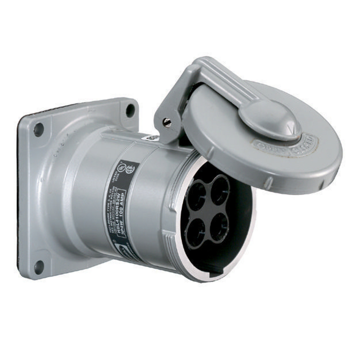 Pin And Sleeve Receptacle, Female, 100 A, 600 VAC, 2 Pole