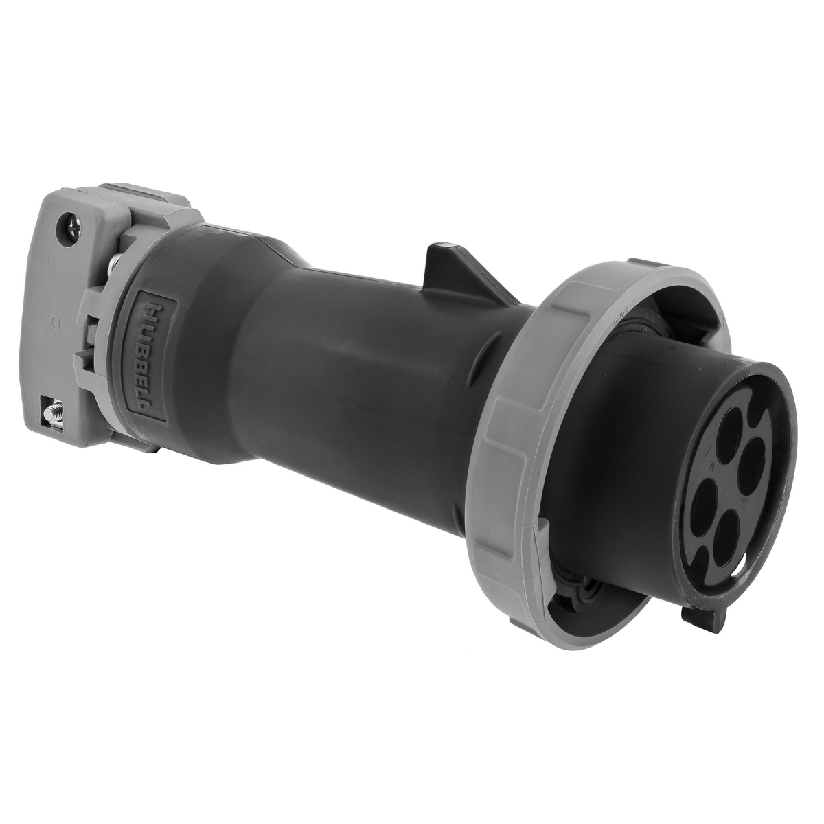 HUBBELL WIRING DEVICE-KELLEMS HBL4100P5WR Iec Pin And Sleeve Plug, Male, 100A, 600 VAC, 3 Pole, Black | BC7YMT