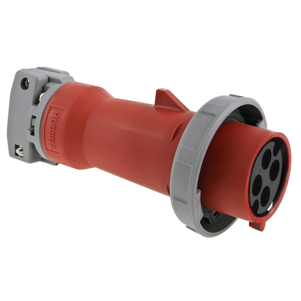 HUBBELL WIRING DEVICE-KELLEMS HBL4100P7WR Iec Pin And Sleeve Plug, Male, 100A, 480 VAC, 3 Pole, Red | BC8EKE