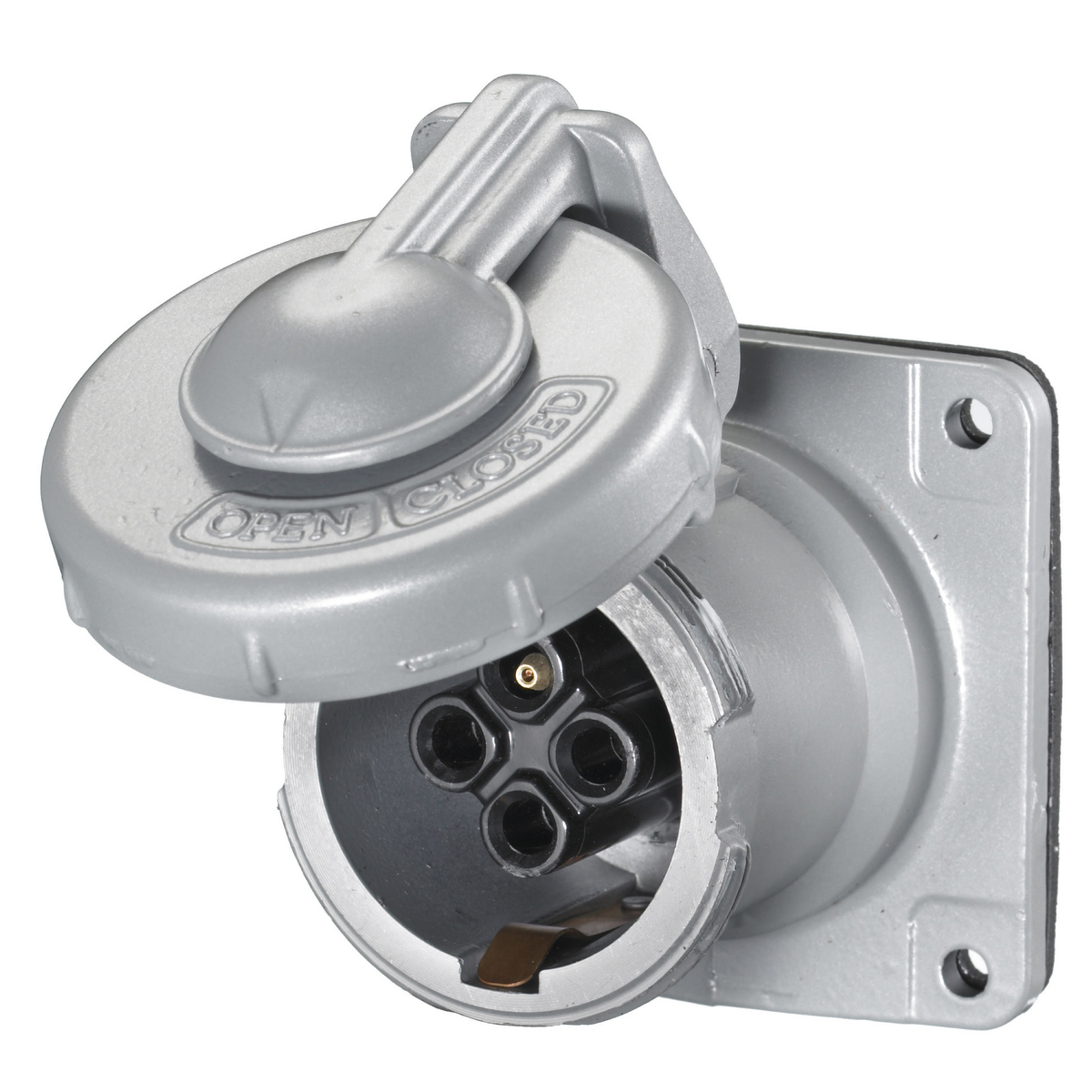 HUBBELL WIRING DEVICE-KELLEMS HBL430RS2W Pin And Sleeve Receptacle, Female, 30 A, 600 VAC, 3 Pole | AE4ARE 5HJ25