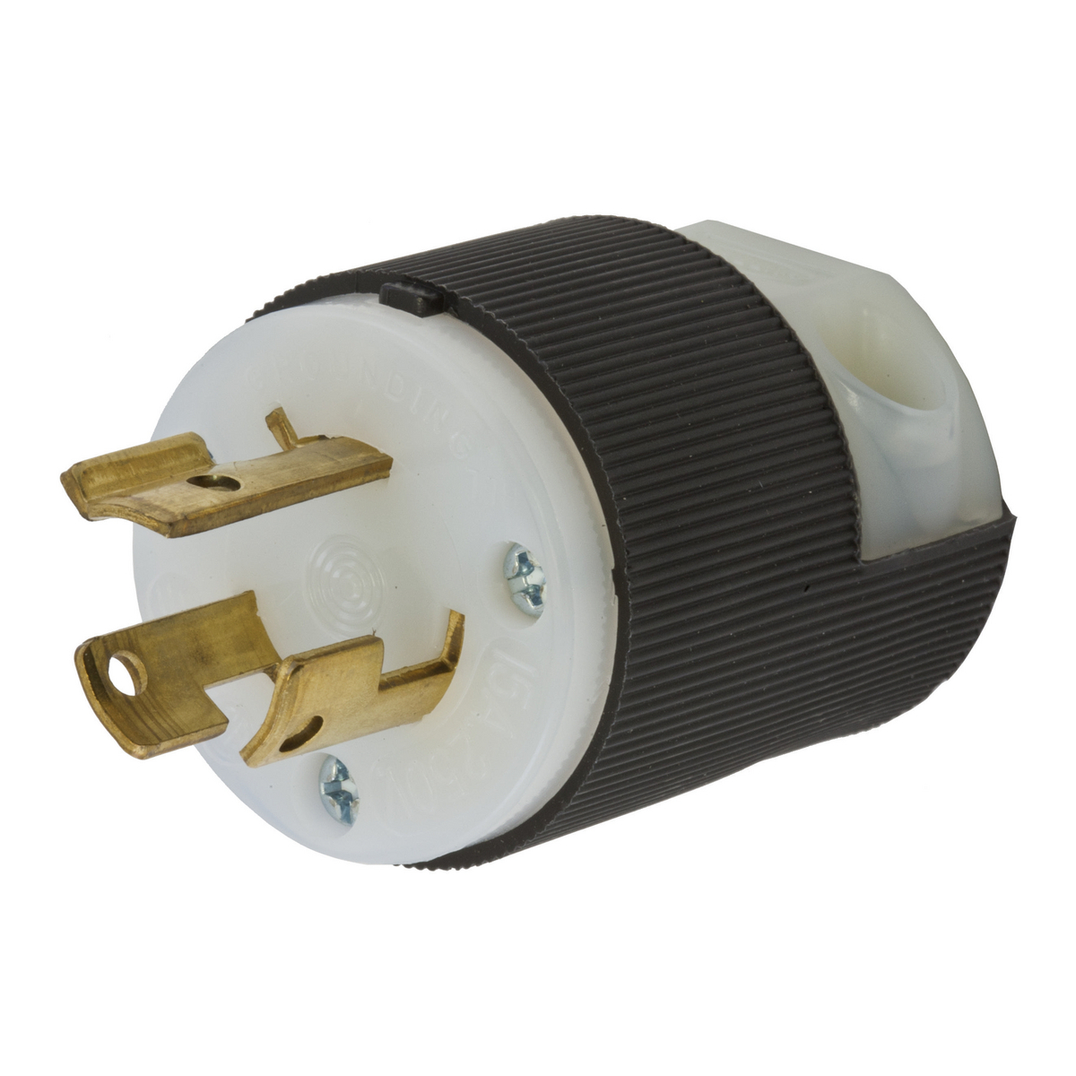Male Plug, 15A, 250V, 2-Pole, 3-Wire Grounding