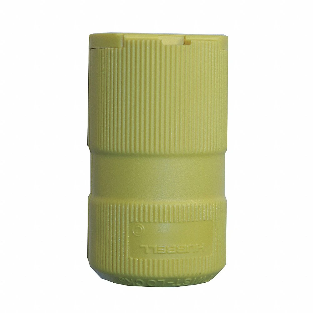 HUBBELL WIRING DEVICE-KELLEMS HBL4779VY Female Connector Body, 15A, 277VAC, 2-Pole, 3-Wire Grounding | AC8QMJ 3D812