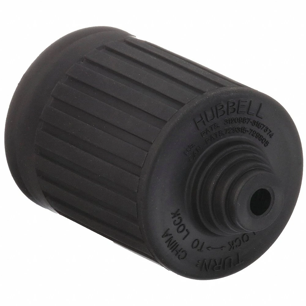 HUBBELL WIRING DEVICE-KELLEMS HBL6023 Weatherproof Boot, Black | AC8QCP 3D229