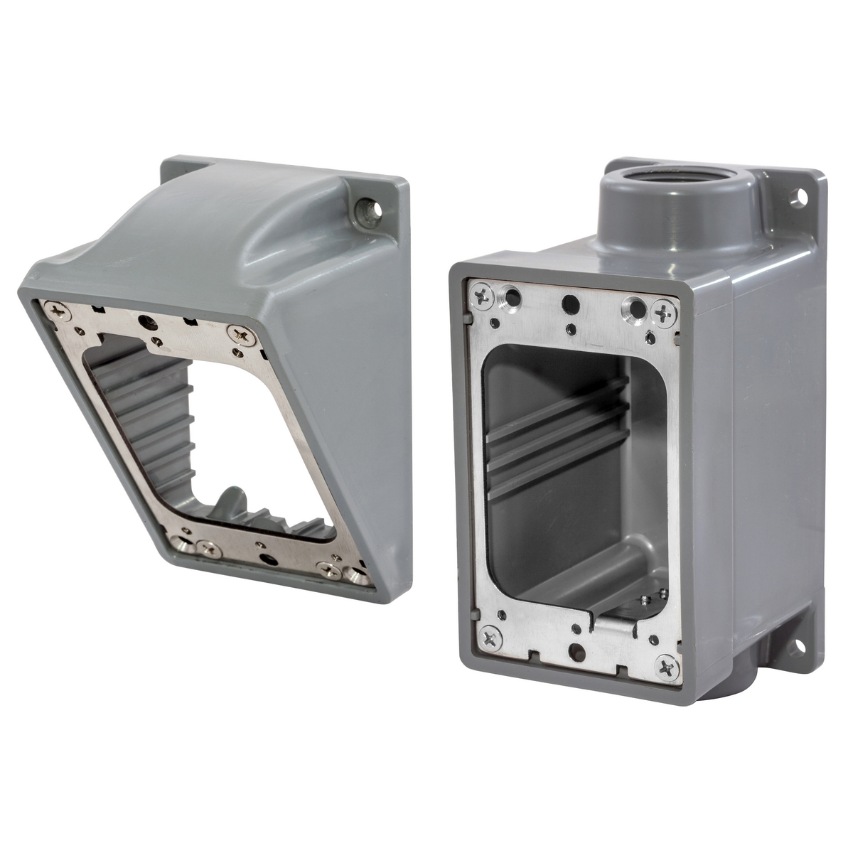 HUBBELL WIRING DEVICE-KELLEMS HBL6083AK Adapter Kit, 3/4 Inch Npt, Gray | BD3MXX