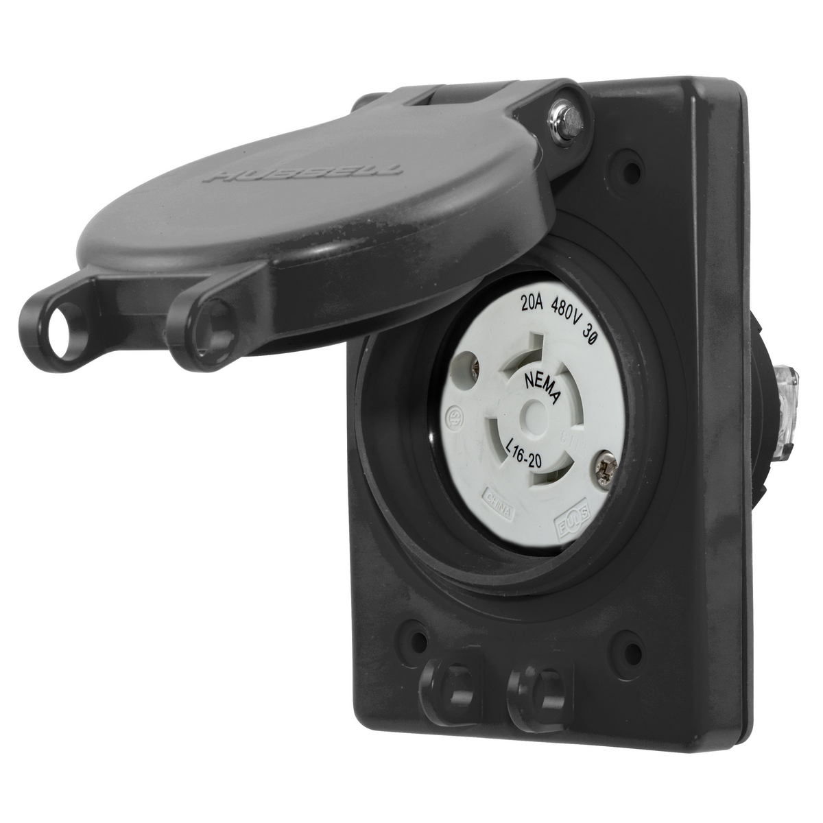 HUBBELL WIRING DEVICE-KELLEMS HBL67W76BK