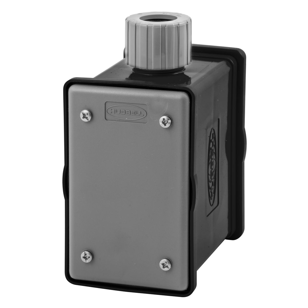 Portable Outlet Box, 1-Gang, Front And Back, Black, Non-Metallic