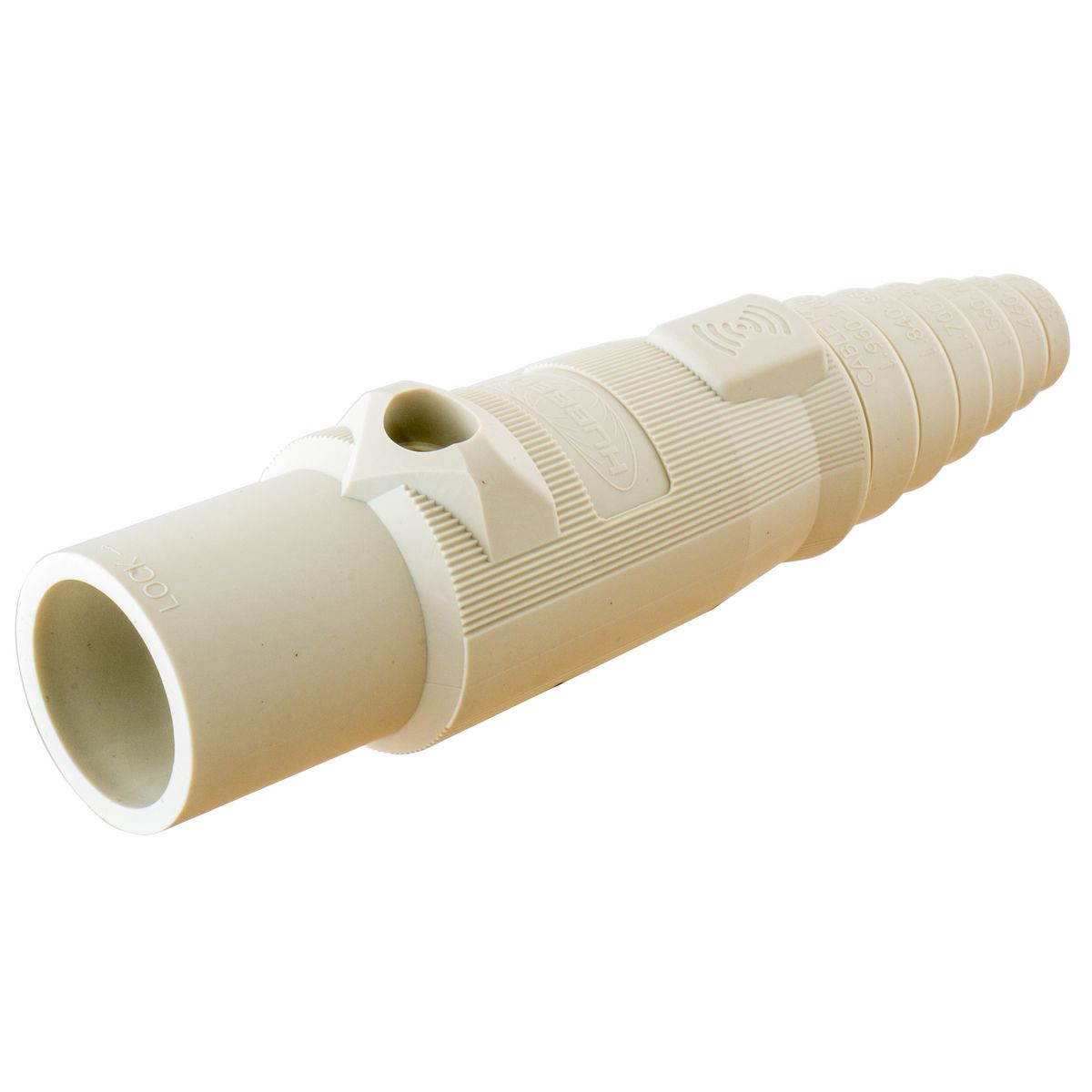 HUBBELL WIRING DEVICE-KELLEMS HBLRFMBW Male Plug, White | BD3XAE