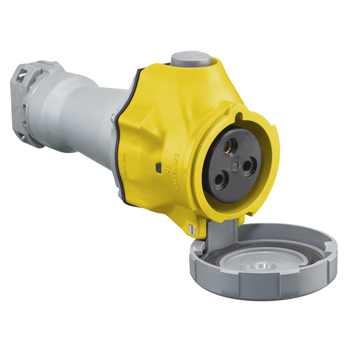 HUBBELL WIRING DEVICE-KELLEMS HBLS330C4W Pin and Sleeve Connector, 30A, 125V AC | BD3XXX 44ZD70