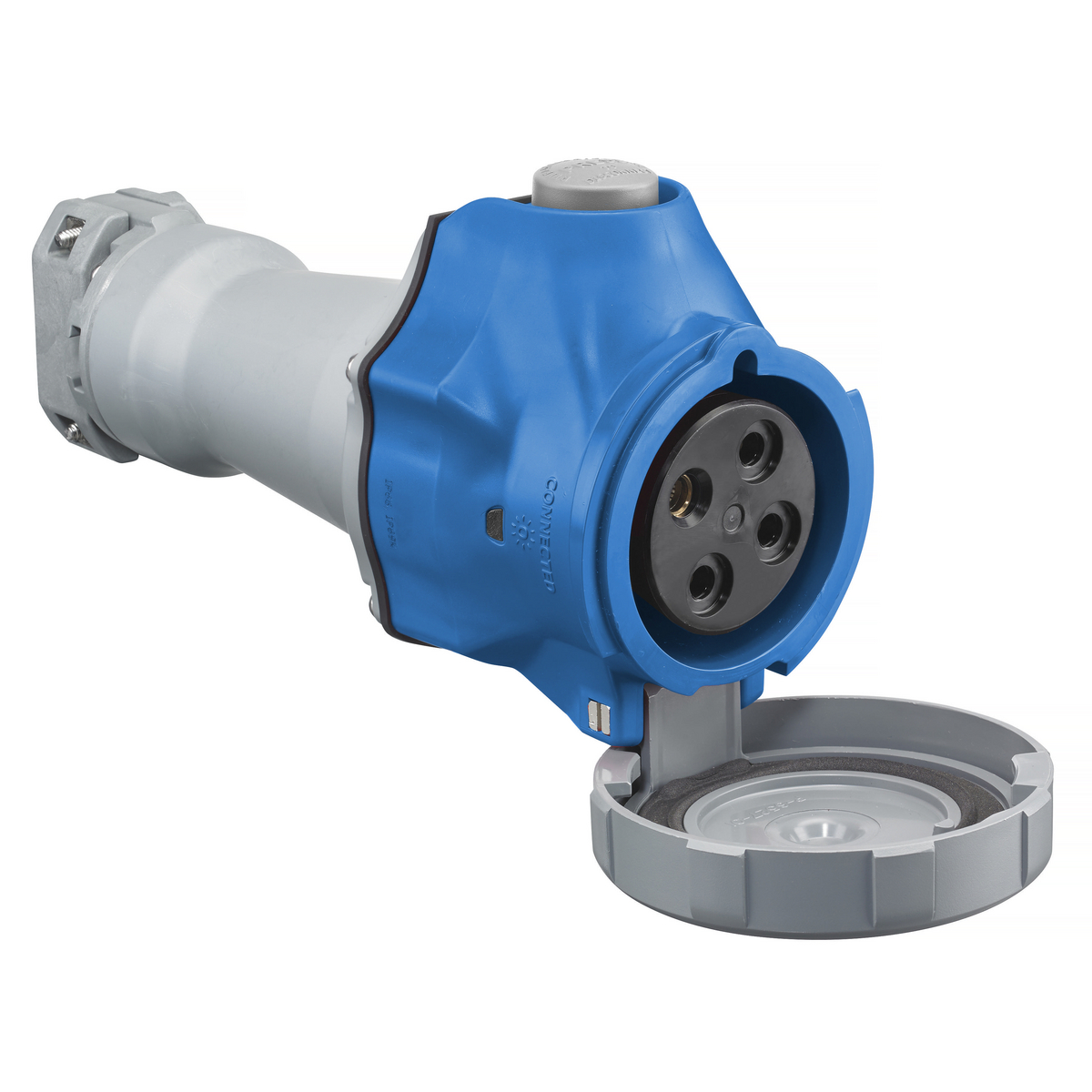 HUBBELL WIRING DEVICE-KELLEMS HBLS430C9W Pin and Sleeve Connector, 30A, 250V AC, 3 Pole | BD3WCH 44ZD78