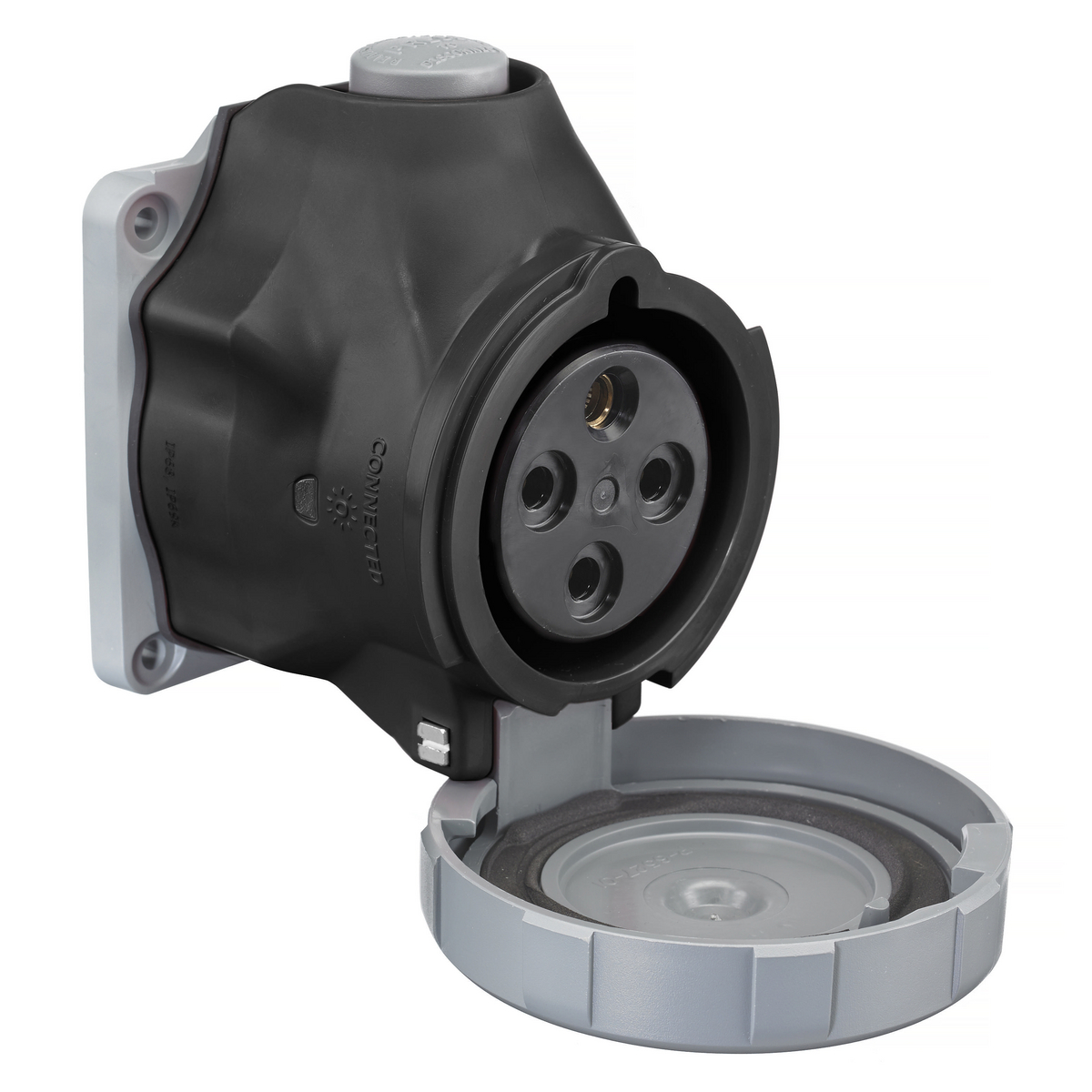 HUBBELL WIRING DEVICE-KELLEMS HBLS460R5W Watertight Pin and Sleeve Receptacle, 60A | BD4LCK 415H23