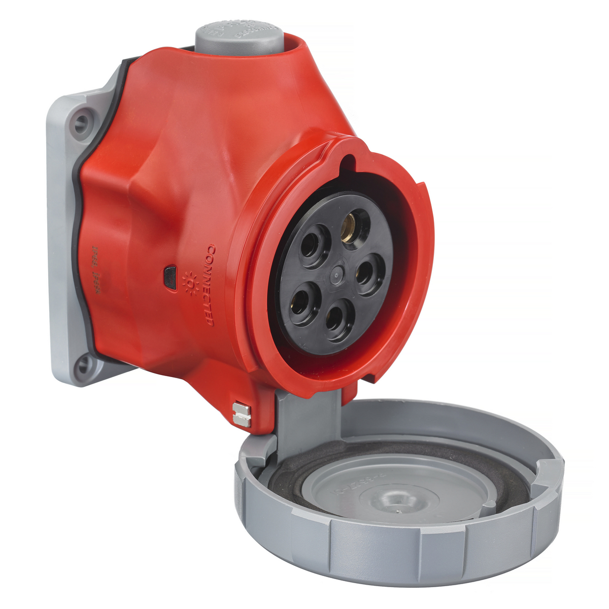 HUBBELL WIRING DEVICE-KELLEMS HBLS560R6W Watertight Pin and Sleeve Receptacle, 60A | BD3XYB 415H34