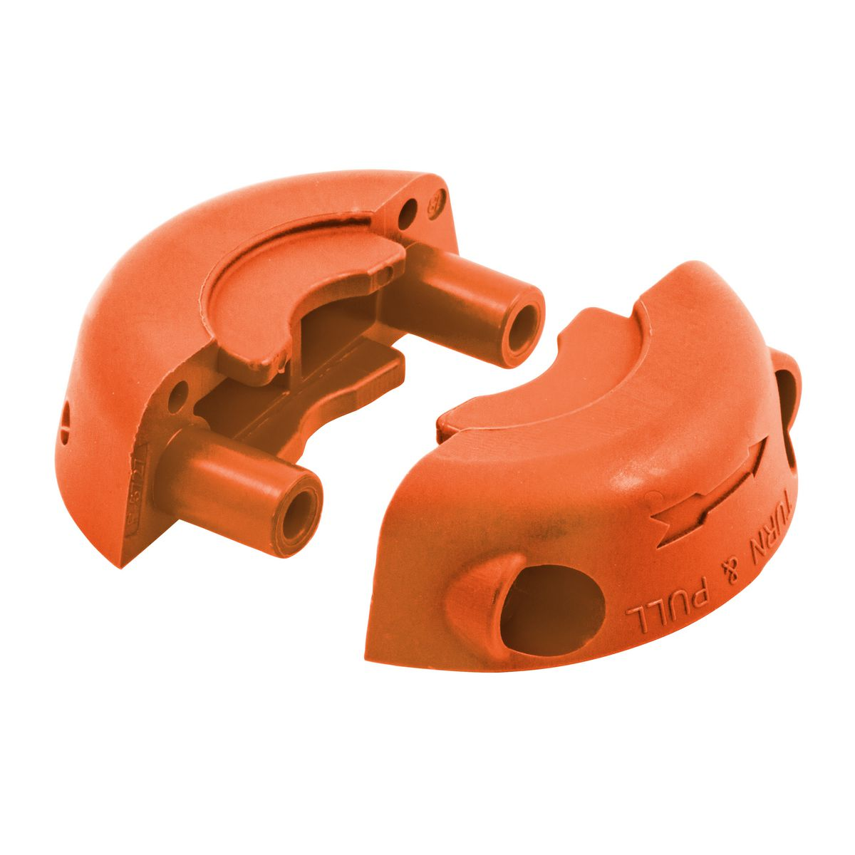 Cord Clamp, Locking, Size 2, Orange