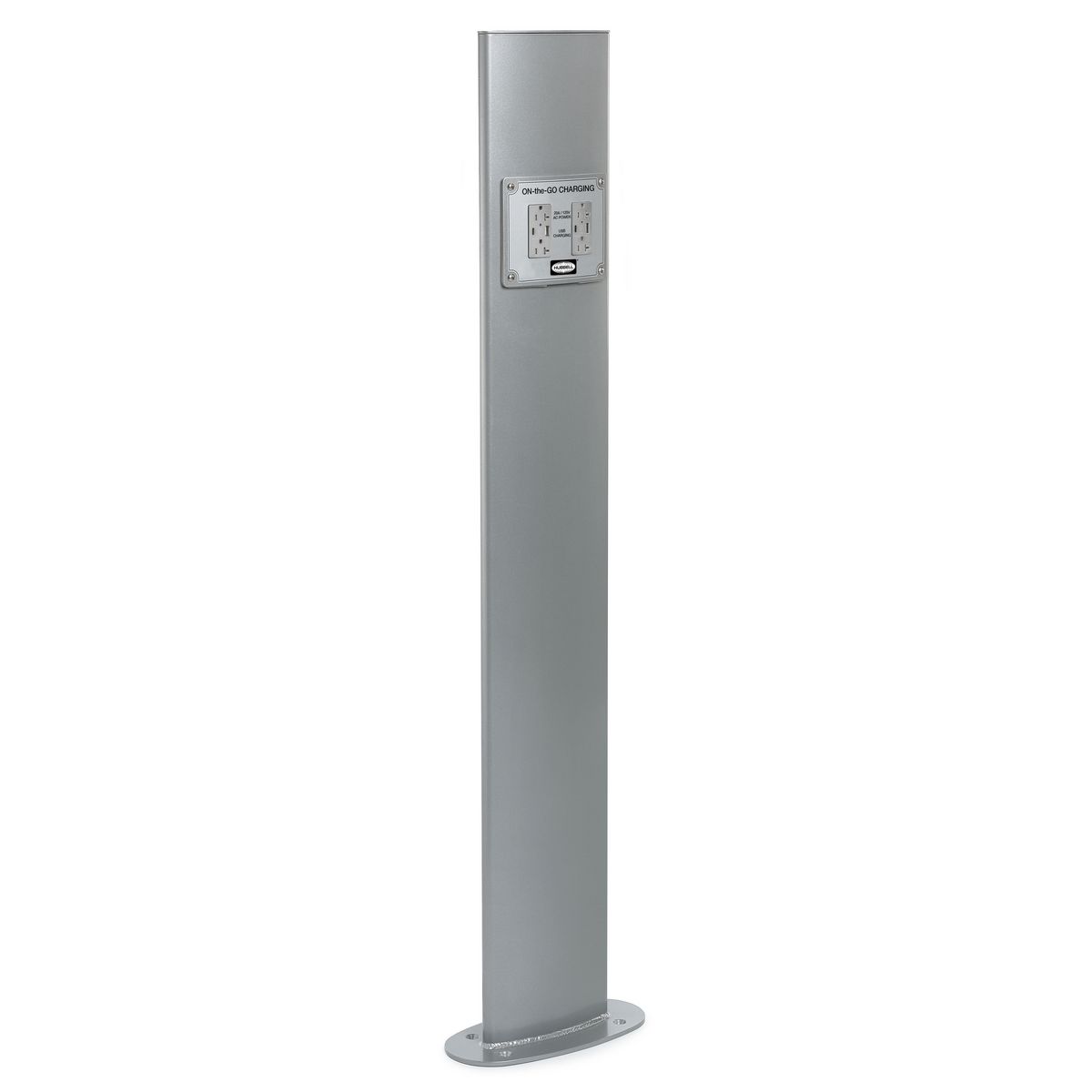 Power Charging Pedestal, Size 52 Inch, Grey
