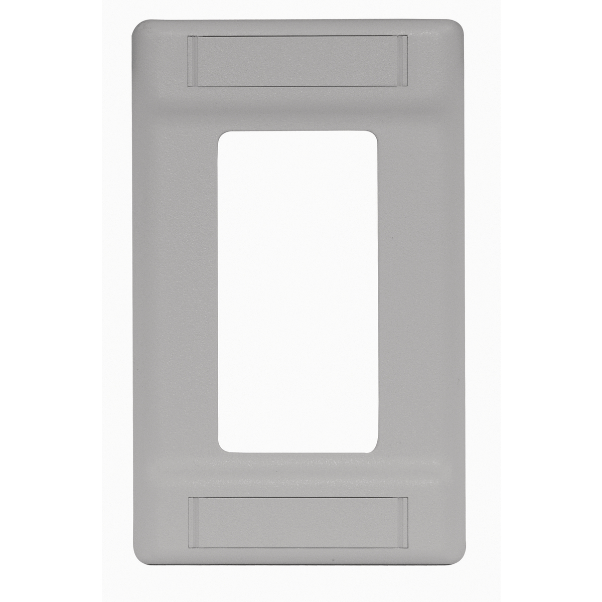 HUBBELL WIRING DEVICE-KELLEMS IFP126GY Plate, 1-Gang Cover, Loads Up To 6- Port, With Label Field, Gray | BC9TXT