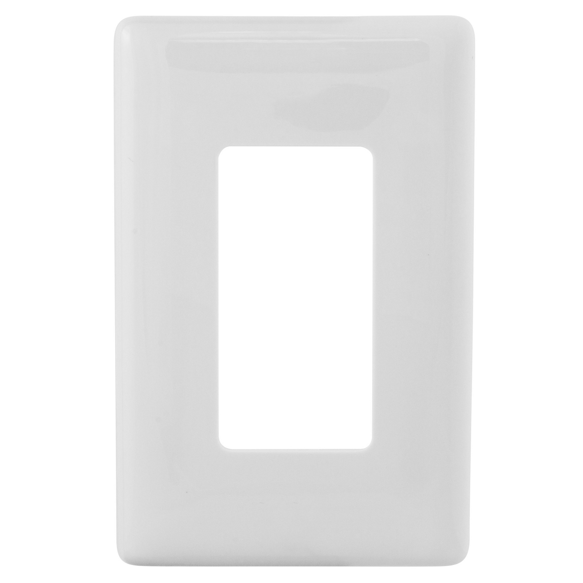 HUBBELL WIRING DEVICE-KELLEMS NPS26W Wallplate, 1-Gang, Decorator Opening, Snap-On, White | BD3VKE
