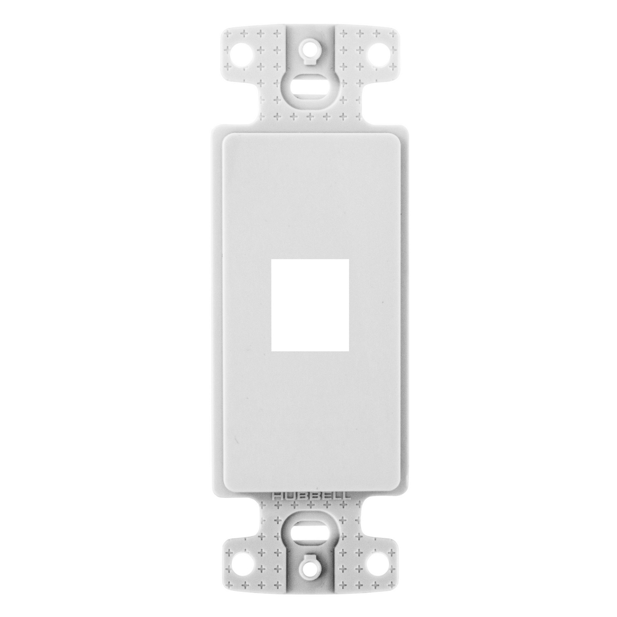 HUBBELL WIRING DEVICE-KELLEMS NS611W Decorator Plate Keystone Frame, 1-Port, White | BD4PAQ