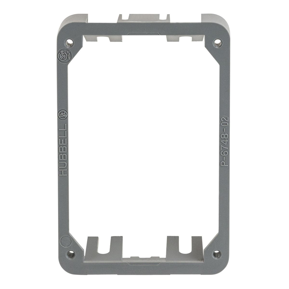 HUBBELL WIRING DEVICE-KELLEMS PFBRAC Adapter Collar Rectangular Metal Covers | AB9PYV 2EMN9