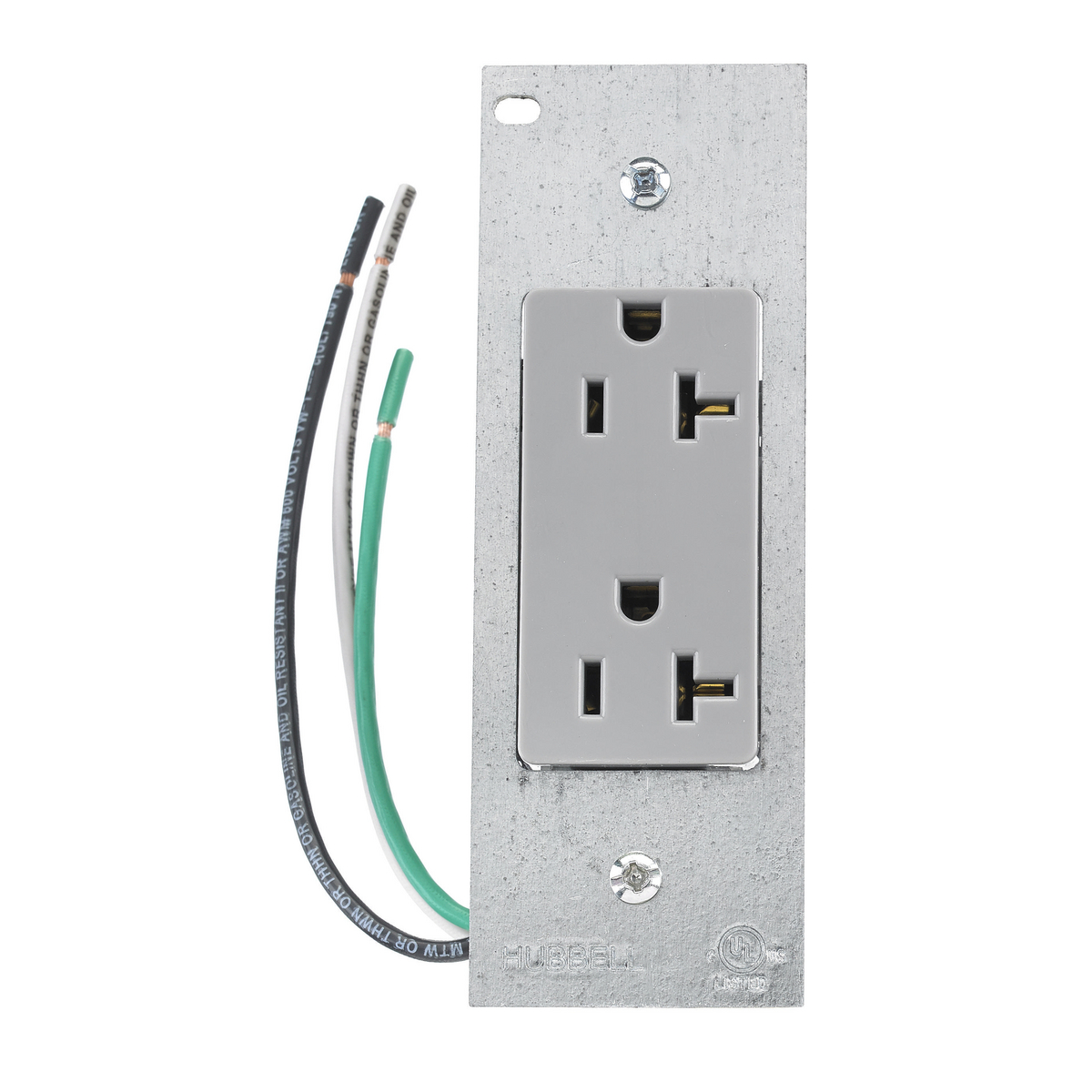 HUBBELL WIRING DEVICE-KELLEMS PWFB10MPDR20GRY