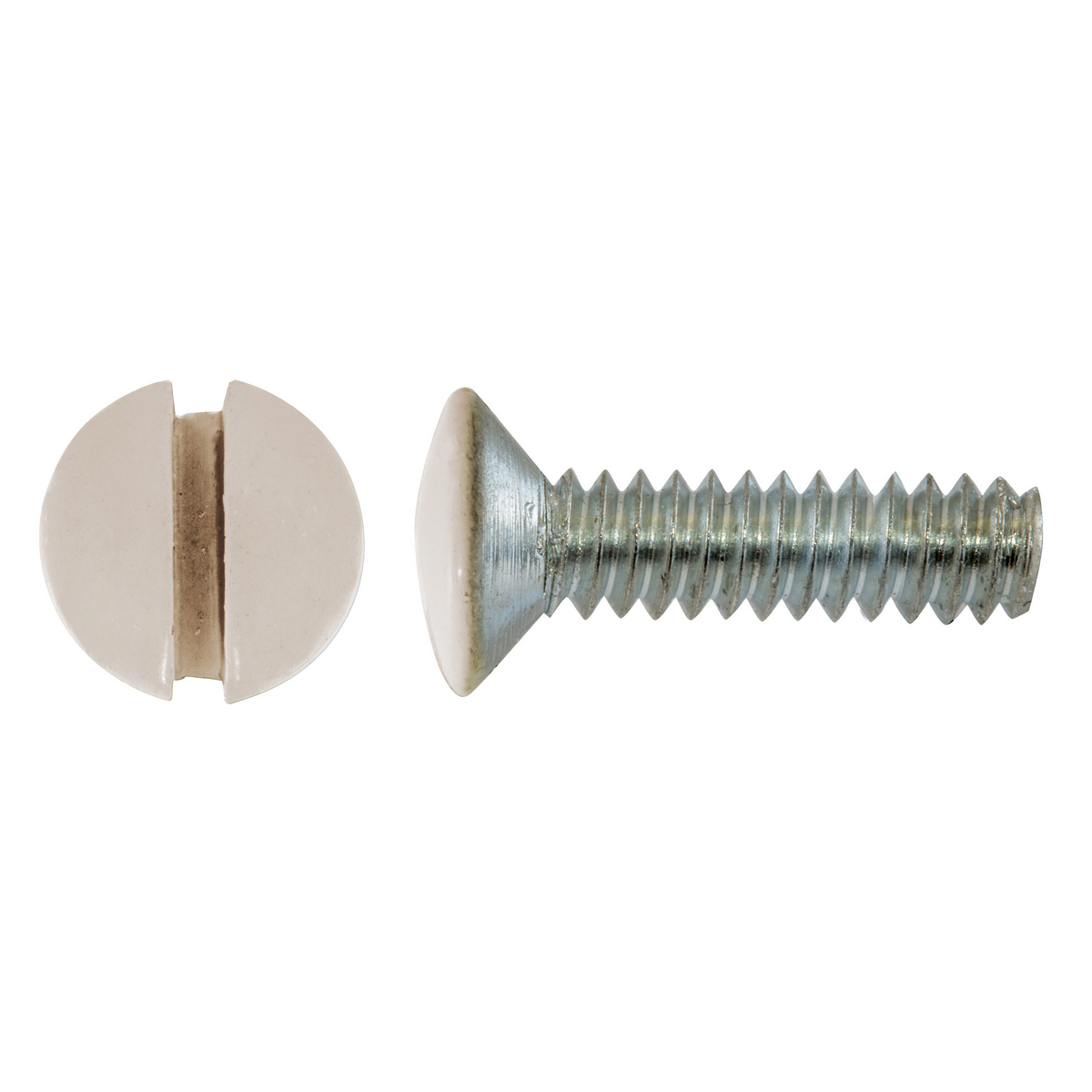 HUBBELL WIRING DEVICE-KELLEMS RA12LAPK100 Wallplate Replacement Screws, 1/2 Inchlength, Light Almond, Pack Of 100 | BD4ZEE