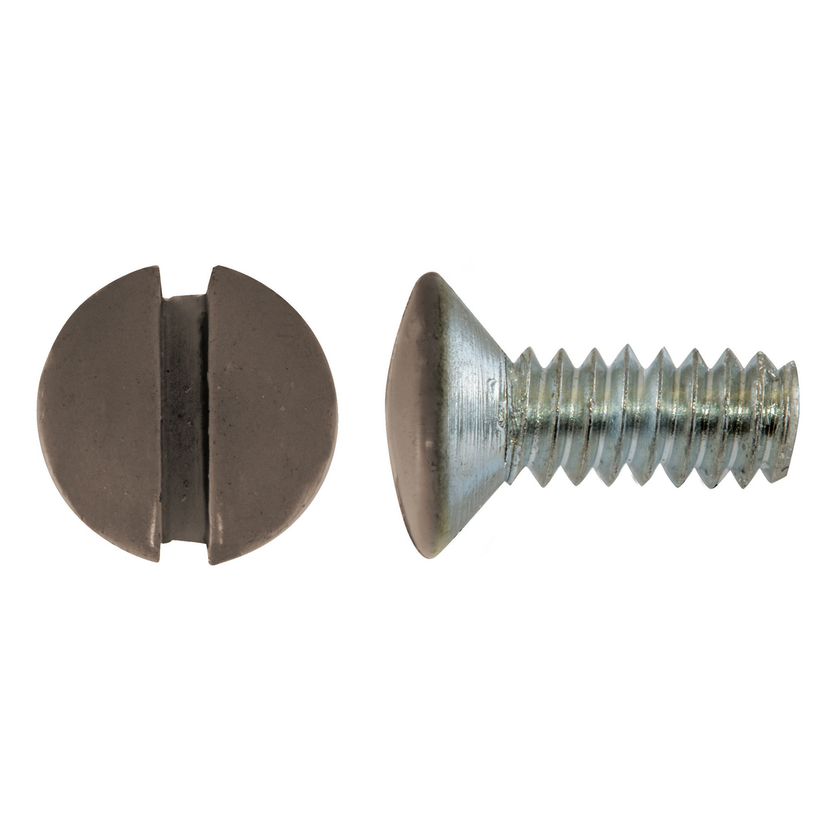 HUBBELL WIRING DEVICE-KELLEMS RA38PK100 Wallplate Replacement Screws, 3/8 Inch Length, Brown, Pack Of 100 | BD3AAY