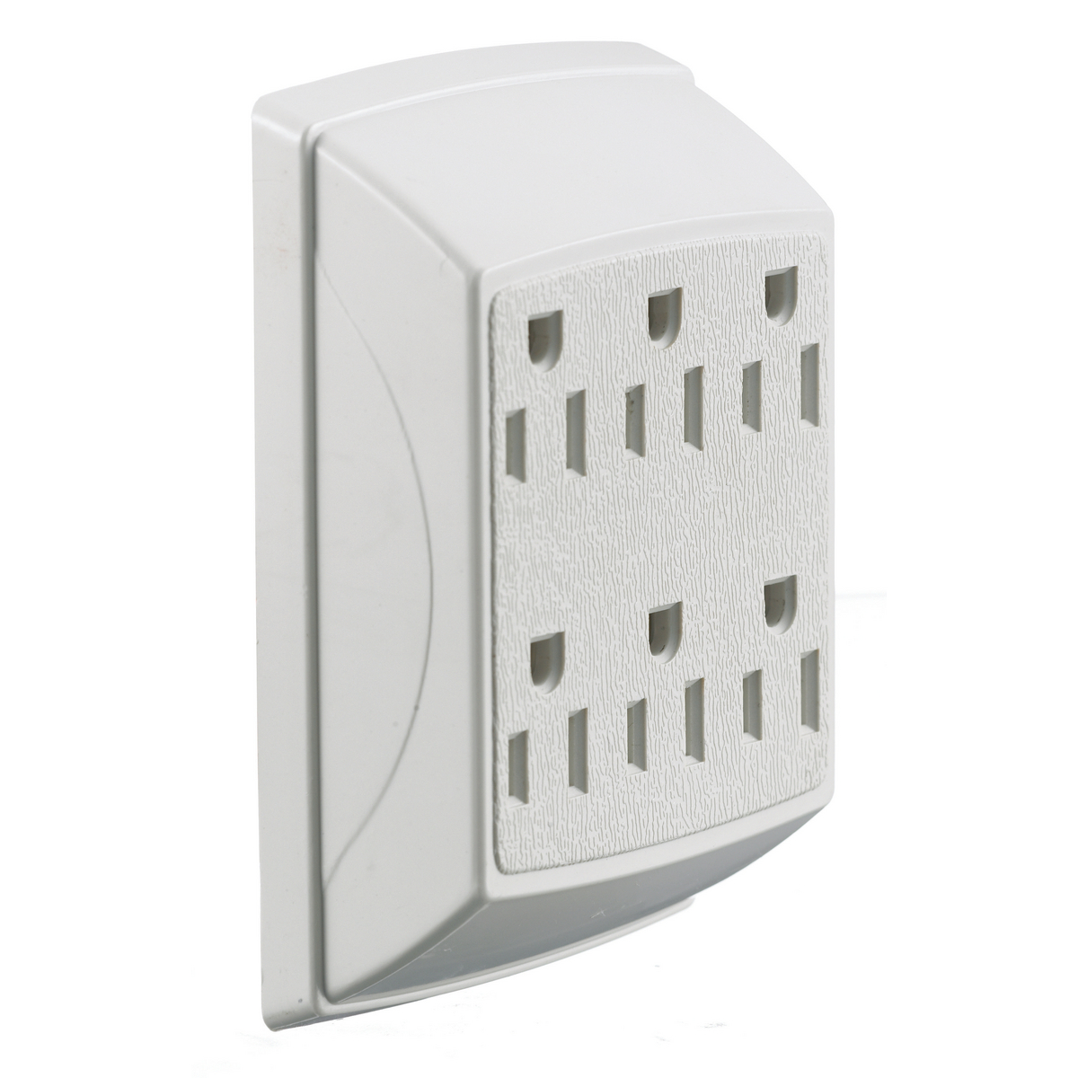 HUBBELL WIRING DEVICE-KELLEMS RT600W Adapter, Duplex To 6 Outlet, 15 A, White | CE6YDQ