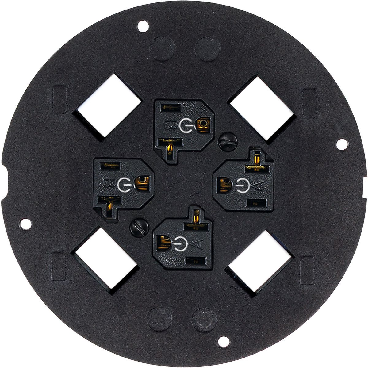 HUBBELL WIRING DEVICE-KELLEMS S1SP4X4C