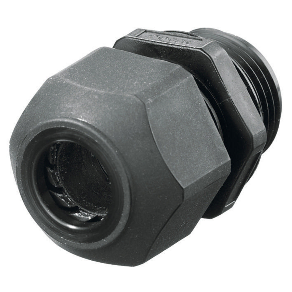 HUBBELL WIRING DEVICE-KELLEMS SEC50BA Cord Connector Low Profile Black 1/2 In | AB9KNT 2DPE4