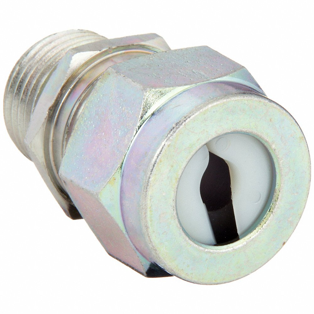 HUBBELL WIRING DEVICE-KELLEMS SHC1022ZP Liquid Tight Connector 1/2 inch White | AE3FPH 5D923