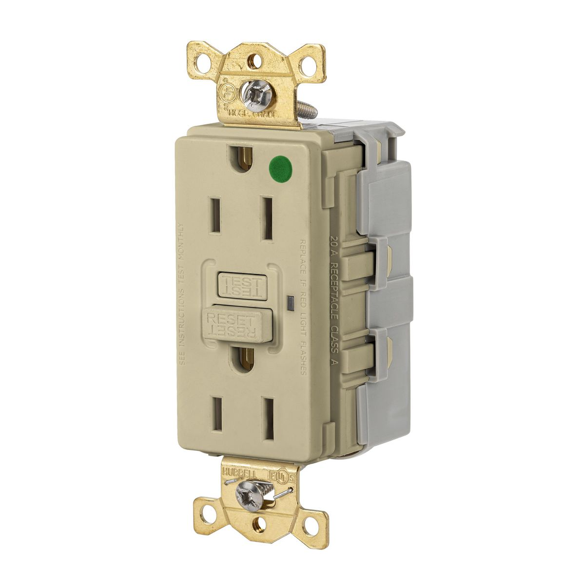 HUBBELL WIRING DEVICE-KELLEMS SNAPGF82I