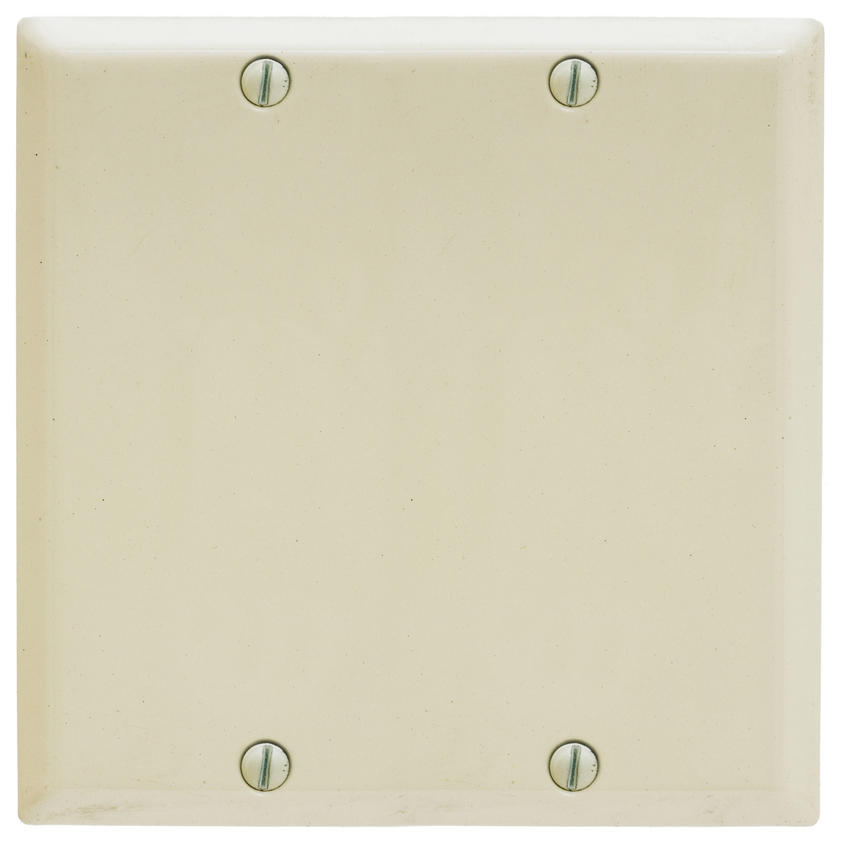 HUBBELL WIRING DEVICE-KELLEMS SP24BAL Wallplate, 2-Gang, Box Mount, Blank, Standard Size, Almond Painted Steel | BC8ULT