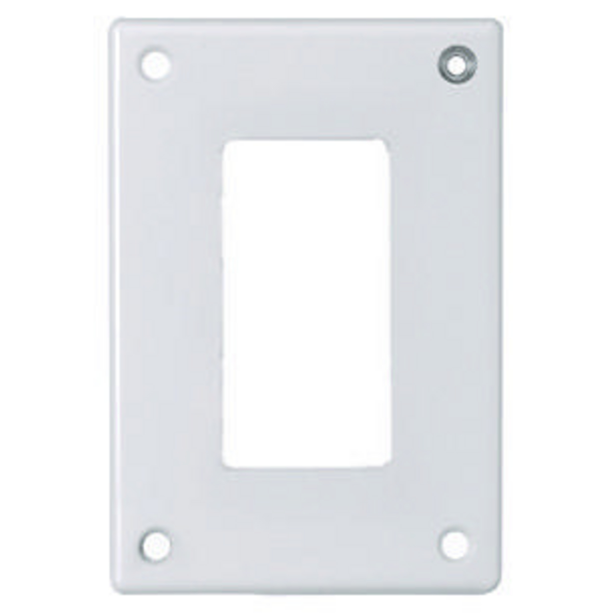 HUBBELL WIRING DEVICE-KELLEMS SWP26 Security Wallplate, 1-Gang, 1 Gfci Opening, Standard Size, White, Steel | AC9VTN 3KT96