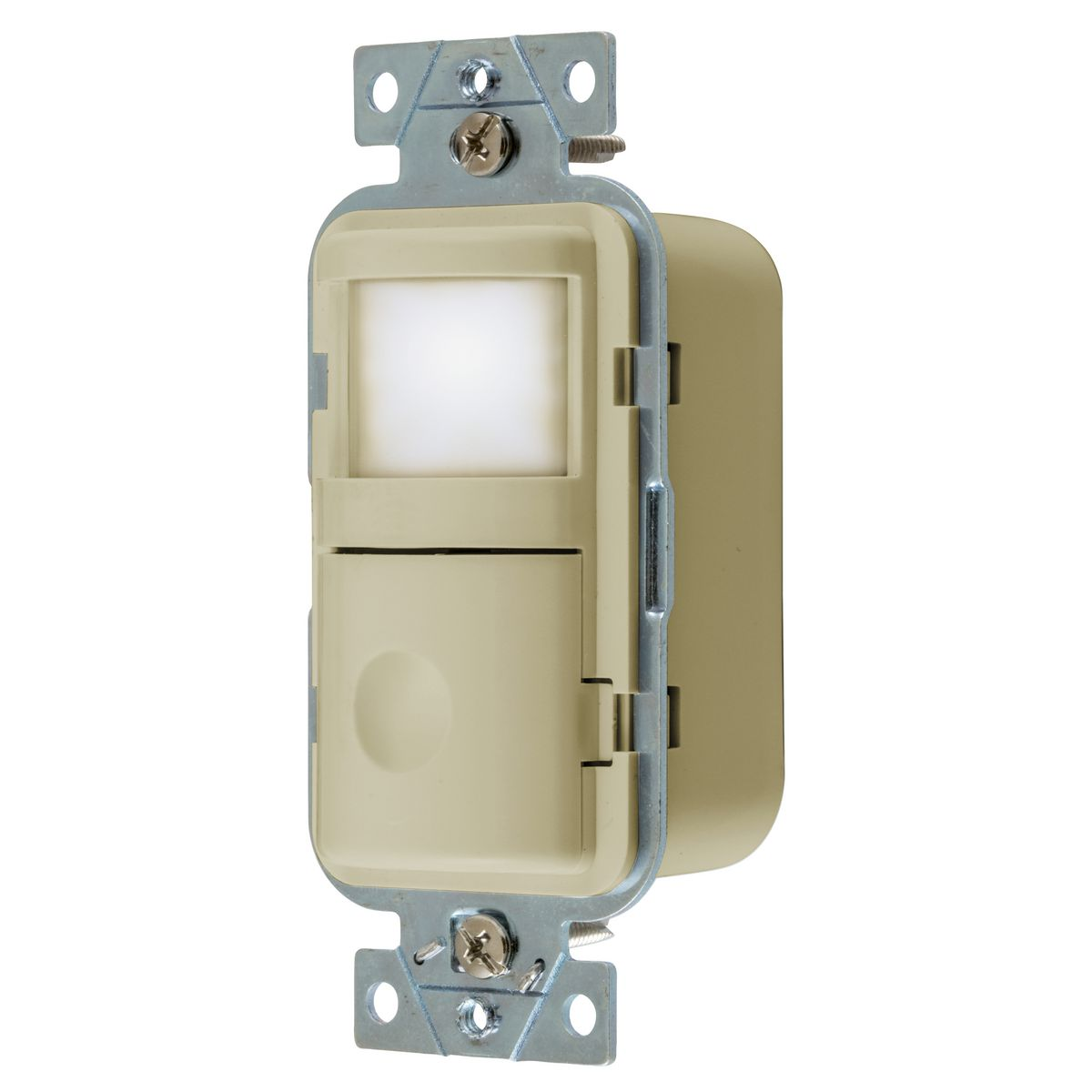 Occupancy Sensor Switch, Manual On/Auto Off, 1-Relay, 120/277VAC, Ivory