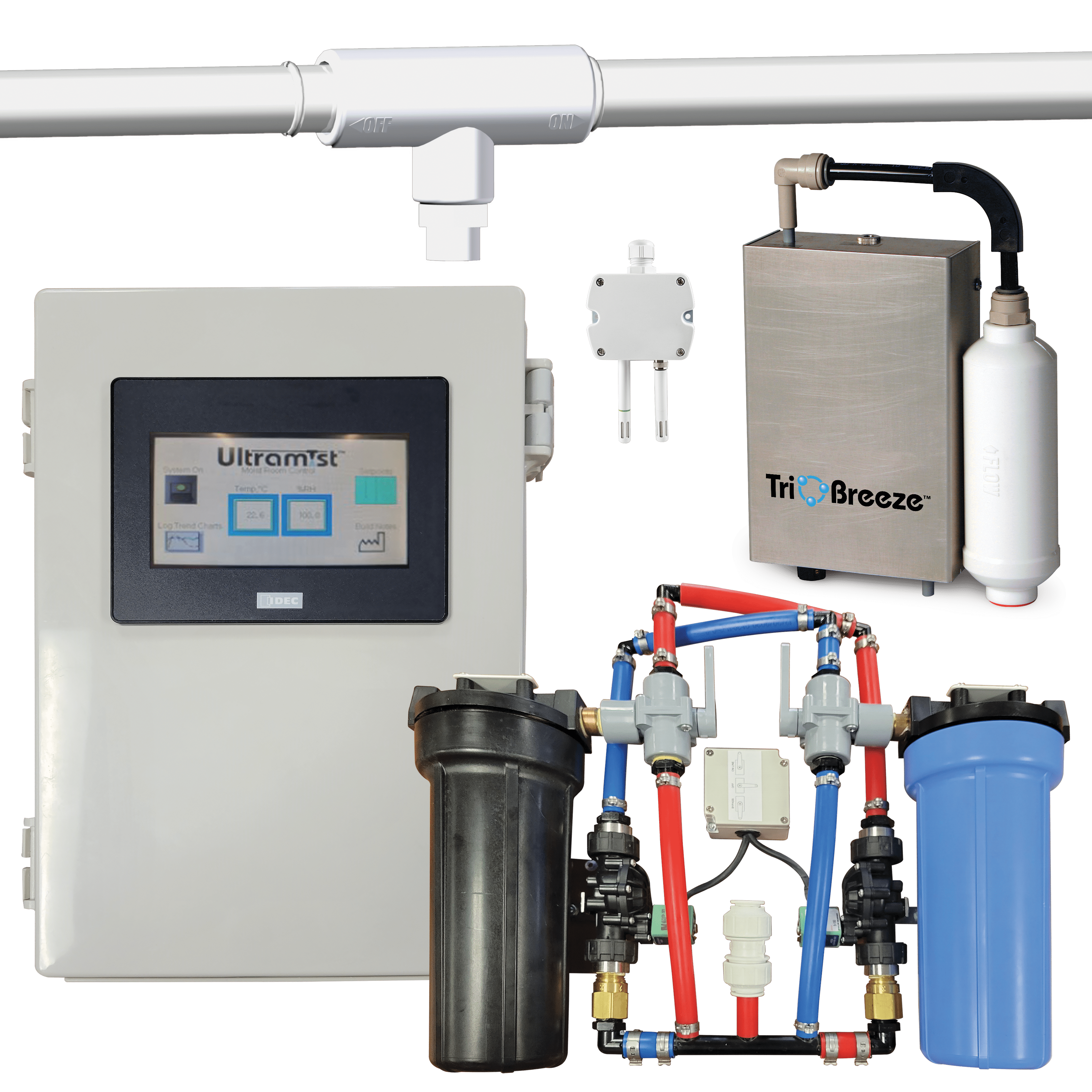 HUMBOLDT H-2748T.4F Curing Room Humidity System Kit With TrioBreeze, 220V, 50/60Hz | CL6PQH