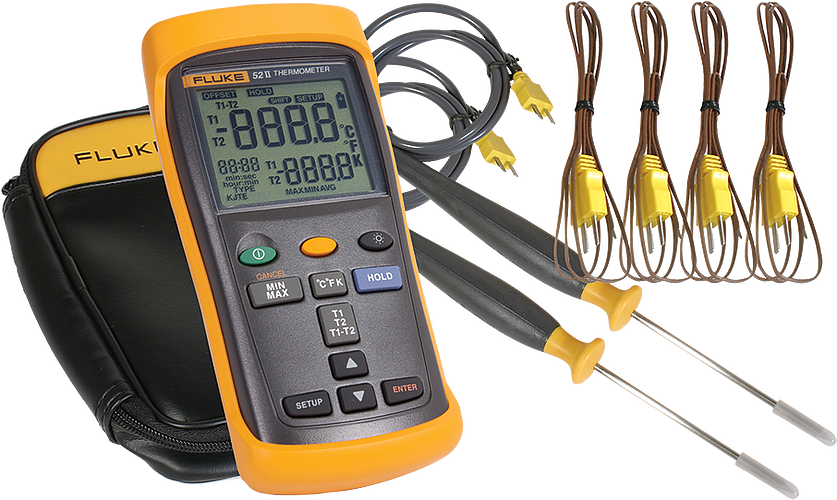 HUMBOLDT H-3564C Digital Thermometer Kit, Hand-Held, Calibrated | CL6KUR