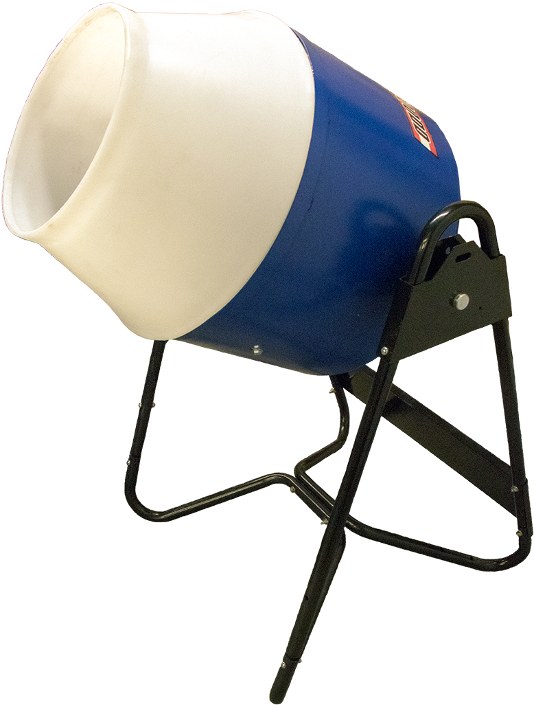 HUMBOLDT H-3859PLTK Utility Mixer With 5.5 Cu. Ft. Poly Drum, 1/2 HP Motor and Hand Tow Kit, 120V, 60Hz | CL6PRC