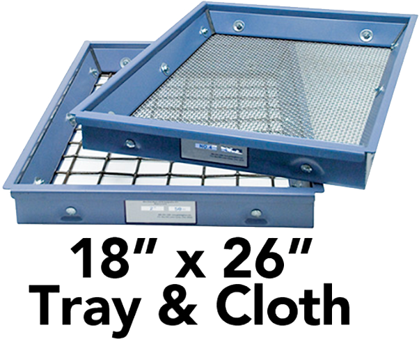 HUMBOLDT H-8900TC.10 Testing Screen Tray and Cloth, 10mm, Stainless Cloth | CL6LFN