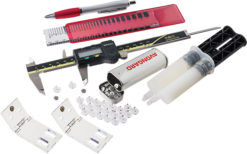 HUMBOLDT HC-2948 Concrete Crack Monitoring Kit, Professional | CL6RLM