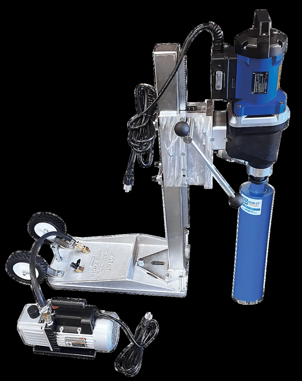 Electric Core Drill, 115V 60Hz, Anchor & Vacuum Base