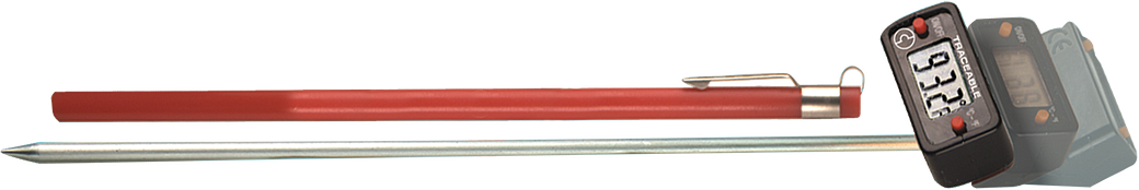 HUMBOLDT HT-4149 Thermometer, Long-Stem, Multi-Angle, Digital, Accuracy of +/-2.0 Deg. F/+/-1.0 Deg. C. | CL6LLN