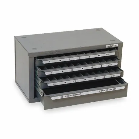 HUOT 13570 Drill Bit Case, 39 Compartments | CR4GHQ 2TRD7