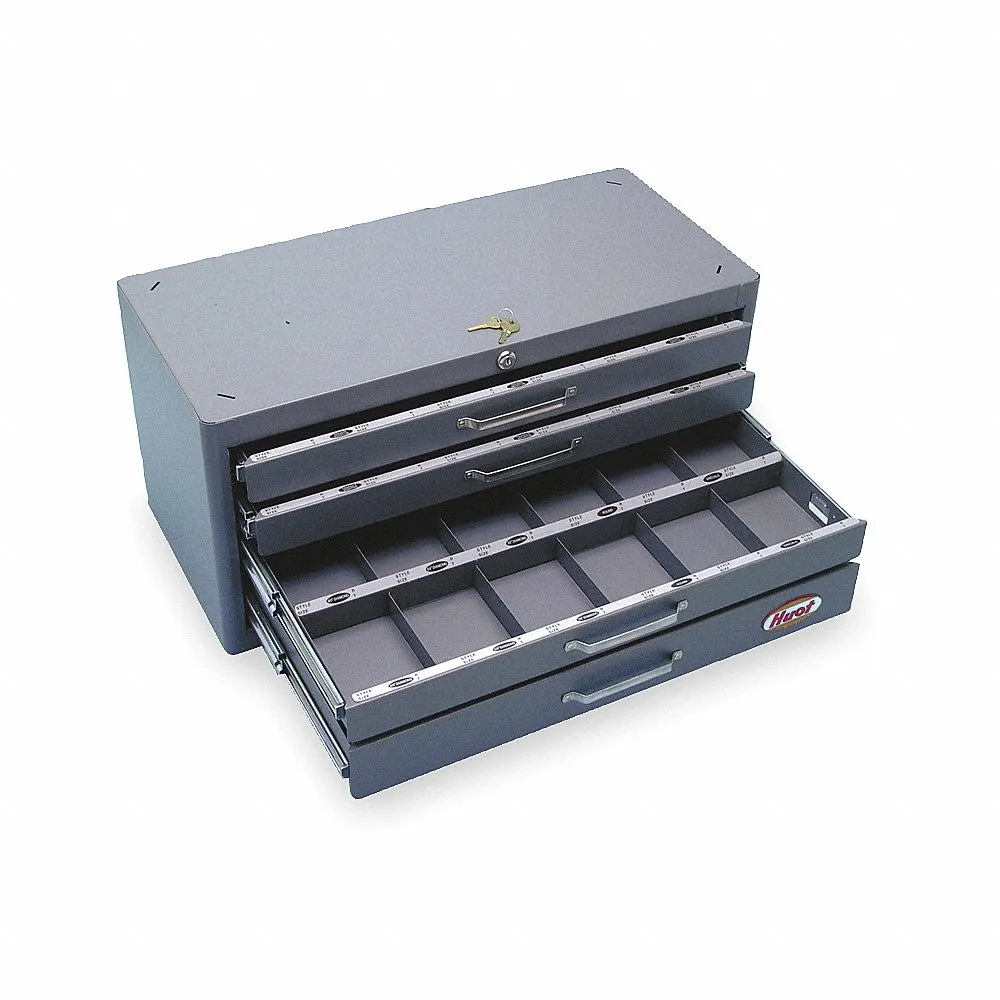 Carbide Insert Dispenser, Steel, 26 Inch Overall Wide, 12 Inch Overall Dp, Gray