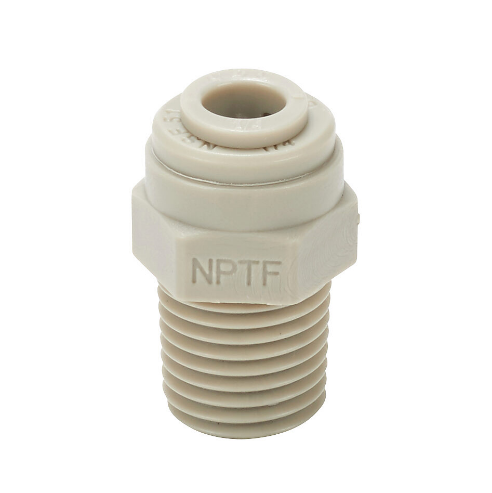 HYDROMODE MS14-14N-P Push-To-Connect Fitting, Male, Straight, 1/4 Inch Tube To 1/4 Inch Male Npt, Pack Of 5 | CV7MLY