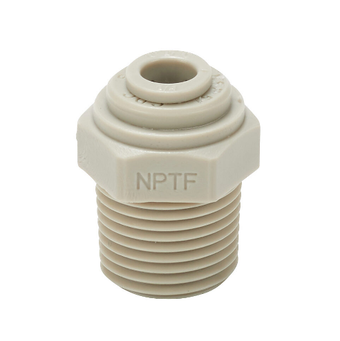 HYDROMODE MS14-38N-P Push-To-Connect Fitting, Male, Straight, 1/4 Inch Tube To 3/8 Inch Male Npt, Pack Of 5 | CV7MMA