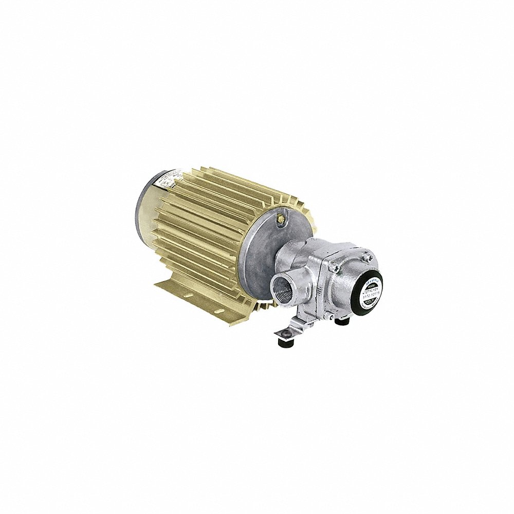 Roller Spray Pump with Motor, CWSE, 2600 RPM Max RPM, 4 Rollers, Silver Cast, NPT, 3/4 in NPT