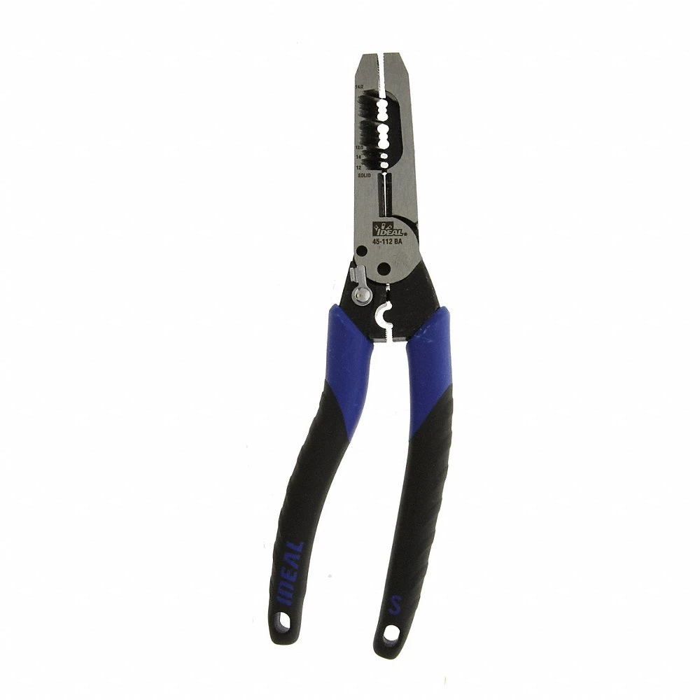 Wire Stripper, 14 AWG-2 AWG, 12-2, 14-2, 11 Inch Lg, Cut/Strip, Standard Cushion Grip