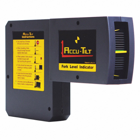WAREHOUSE INNOVATIONS, INC. Fork Tilt Level Indicator, Plastic, Black
