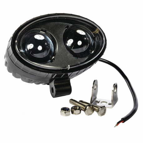 IDEAL 70-1095 WAREHOUSE INNOVATIONS, INC. Safety Light Blue LED, Polycarbonate, Black | CR4KMP 48WH75